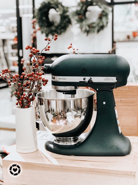 Juniper Kitchenaid, Kitchenaid Colors, Green Kitchenaid Mixer, Kitchenaid Green, Green Kitchen Appliances, November Mood, Green Kitchen Accessories, Green Appliances, Kitchen Vibes