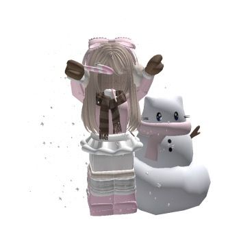 Cute Roblox Avatars With Items, Cute Roblox Avatars Christmas, Roblox Avatars Christmas, Winter Roblox Avatars, Cutecore Roblox Avatars Ideas, Roblox Winter Outfits, Cute Roblox Fits, Roblox Avatars Cutecore, Kawaii Roblox Avatar