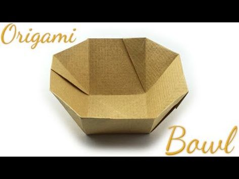 Get creative with origami! Our simple instructions make it easy to learn and enjoy. Paper Bowl Diy, Origami Bowl Easy, Origami Candy, Origami Box Easy, Origami Vase, Paper Origami Flowers, Origami Bowl, Box Origami, Origami Boxes