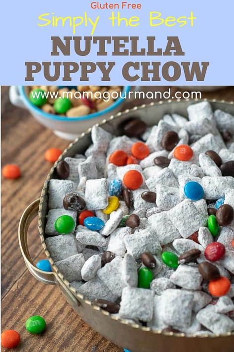 No Peanut Butter Puppy Chow, Reindeer Chow No Peanut Butter, Peanut Free Puppy Chow Recipe, Puppy Chow No Peanut Butter, Puppy Chow Without Peanut Butter, Peanut Butter Free Puppy Chow, Muddy Buddies Recipe No Peanut Butter, Puppy Chow With No Peanut Butter, Nutella Muddy Buddies Recipe