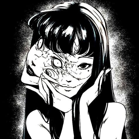 Junji Ito, A Girl, Hair, Black