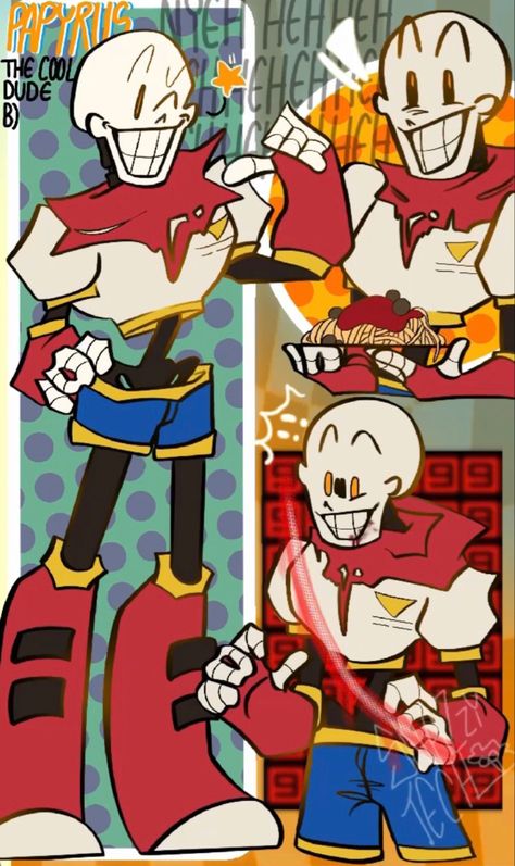 Underverse Papyrus, Flowey Undertale Fanart, Papyrus Undertale Fanart, Underswap Papyrus, Papyrus Undertale, Ut Art, Sans And Papyrus, Undertale Comic Funny, Undertale Memes