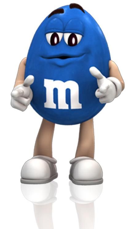 My favorite M character....Blue / ha ha and you though she was gonna put me in with the green. Blue M&m Character, Blue M&m, Blue Characters Cartoon, M&m's Chocolate, M M Candy, M&m Characters, M Wallpaper, Candy Art, Favorite Candy