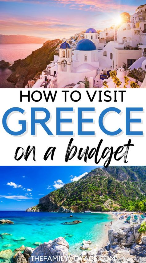 Greece On A Budget, Traveling To Greece, Greece Travel Tips, Greece Bucket List, Travel To Greece, Greek Islands Vacation, Frugal Travel, Greece Itinerary, Greek Vacation