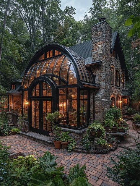 Old House Design, Conservatory Garden, Renovation Architecture, Backyard Garden Layout, Home Greenhouse, Tudor Style Homes, Architecture Model House, Tudor Style, Dream House Ideas