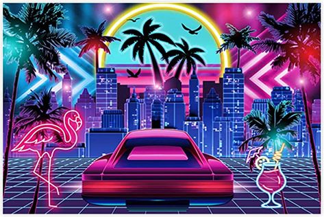 Miami Vice Invitations, Miami Vice Pool Party, Miami Party Theme, Miami Theme Party Decor, Miami Vice Party Theme, Miami Theme Party, Miami Nights Theme Party, Tropical Disco Party, Miami Glam