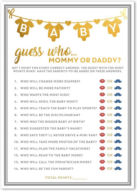 Guess Who Game, Funny Baby Shower Games, Play Activity, Fun Baby Shower Games, Baby Banners, Shower Bebe, Baby Shower Activities, Perfect Baby Shower, Baby Shower Fun