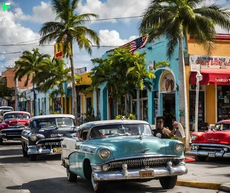 Did you know? Miami's Little Havana neighborhood is home to the largest Cuban-American community in the United States. #DidYouKnow #Miami #miamifacts Little Havana In Miami, Little Havana Miami, Miami Wallpaper, Miami Vacation, Hotel Food, February 9, Food Travel, Bahamas, Friday Night