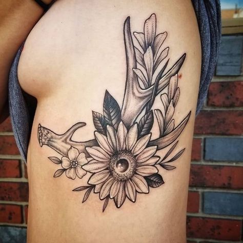 Montana Missoula, Antler Tattoos, Antler Tattoo, Hunting Tattoos, Cowgirl Tattoos, Cowboy Tattoos, Country Tattoos, Tattoos Infinity, Western Tattoos