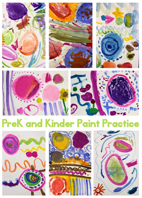 Painting tips to help you get the most out of painting with pre-school and Kinder Kids plus a great painting project to try. Kindergarten Art Ideas, Paint Practice, Prek Art, Creative Art Projects, Art Docent, Elementary Art Rooms, Kindergarten Art Lessons, Deep Space Sparkle, Art Education Lessons