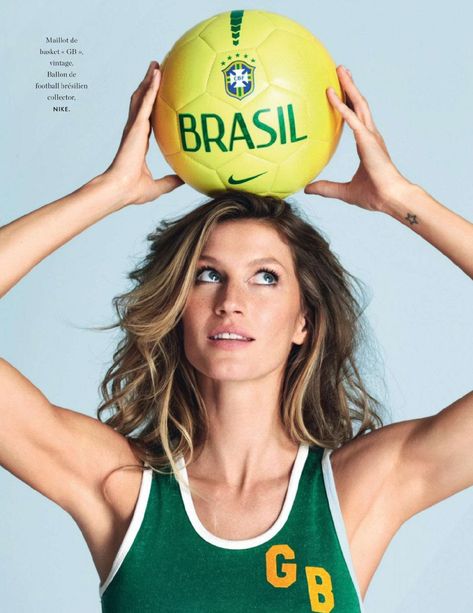 il-faut-etre-voyant: “ l’amour foot! : gisele bundchen by matt jones for elle france 13th june 2014 [ Age Against The Machine ] ” Gisele Bundchen fan series Matt Jones, Gisele B, German Girls, Football Fashion, Gisele Bündchen, World Cup 2014, Soccer Girl, Gisele Bundchen, Adriana Lima