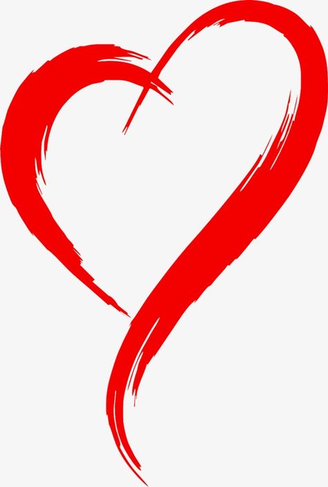 Red Heart Outline, Heart Outline Png, Hearts Images, Different Hearts, Heart Brush, Heart Shapes Template, Beautiful Heart Images, Red Png, Heart Image