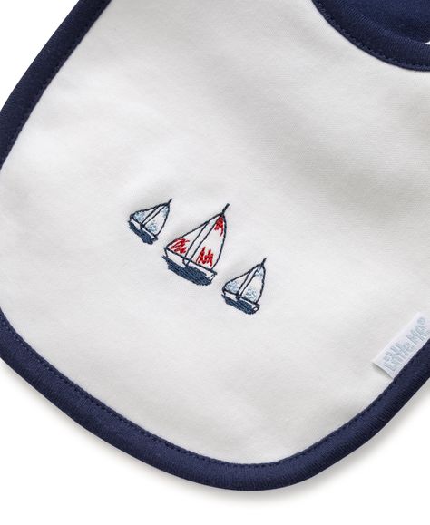 Sailboats Bib & Burp Set - Little Me Custom Gift Cards, Custom Gift Boxes, Safari Theme, Gift Box Packaging, Electronic Gifts, In The Room, Burp Cloth, Sailboats, Gift Card Shop