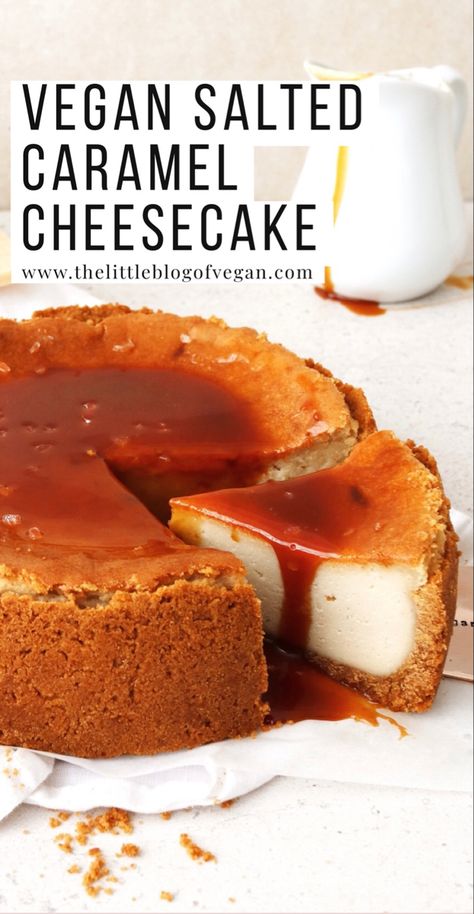 Vegan White Chocolate Cheesecake, Cheesecake Salted Caramel, Vegan Salted Caramel Cheesecake, Vegan Salted Caramel Tart, Vegan Salted Caramel Pudding, Gluten Free Vegan Recipes Desserts, Vegan Dessert Bars, Salted Caramel Cheesecake, Vegan White Chocolate