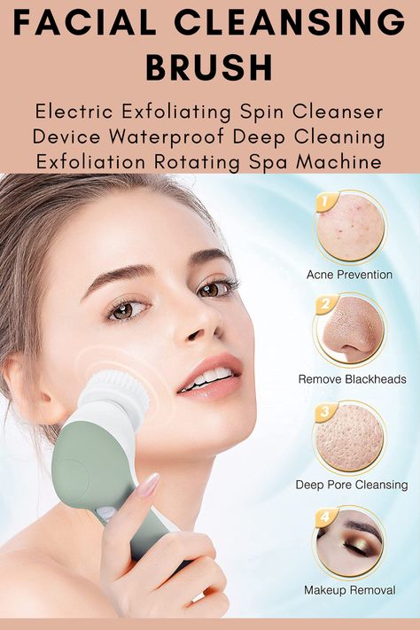 Best Facial Cleansing Brush, Face Brush Cleansing, Skin Washing, Face Scrubber, Receding Gums, Face Acne, Facial Cleansing Brush, Cleansing Brush, Skincare Tools