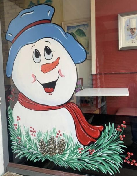 Snowmen Window Painting, Christmas Window Painting, Winter Window, Christmas Window, Window Painting, Christmas, Quick Saves, Art