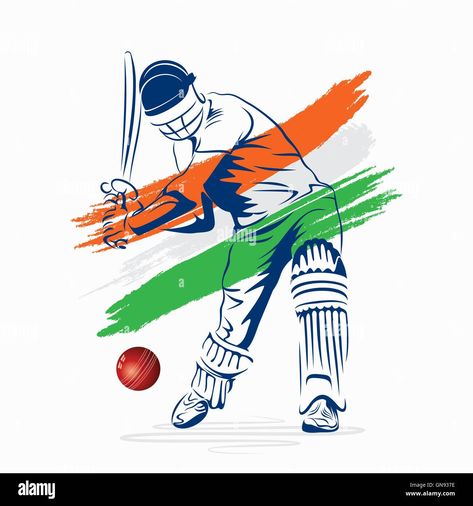 Download this stock vector: creative abstract cricket player design by brush stroke vector - GN937E from Alamy's library of millions of high resolution stock photos, illustrations and vectors. Cricket Vector, Cricket Logo Design, Cricket T Shirt Design, Me Highlight Cover Instagram Aesthetic, Cricket Logo, Sports Illustration, Cricket Player, Dj Images Hd, Ms Dhoni Photos