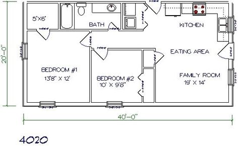 Texas Barndominiums, Texas Metal Homes, Texas Steel Homes, Texas Barn Homes, Barndominium Floor Plans 20 X 40 Floor Plans 2 Bedroom, 40x20 House Plans, Steel Homes, Texas Metal, Barn With Living Quarters, 20x40 House Plans, Metal House Plans, Barn Apartment, Barndominium Plans