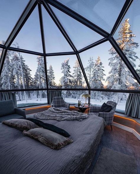 🍃‏ً on Twitter: "imagine spending your winter here 🥰 https://t.co/zSwh2GoSoj" / Twitter Glass Igloo Hotel, Igloo Village, Norway Vacation, Norway Winter, Best Places To Vacation, Finland Travel, Lapland Finland, Golden Crown, Sleeping Under The Stars