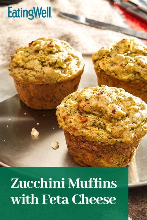 This zucchini muffin recipe incorporates feta cheese, olive oil, and dried dill to create the ultimate Mediterranean inspired zucchini recipe. Whether you’re eating this muffin recipe for brunch, a midday snack, a side dish, an appetizer, or even as a quick and easy dessert, it’s a great way to use your summer zucchini in this Greek flavored recipe.#zucchinirecipes #zucchinimuffins #fetacheese #feta #summerrecipes #brunchrecipes Zucchini Feta Muffins, Zucchini Muffin Recipe, Zucchini Muffin, Whole Wheat Muffins, Zucchini Muffin Recipes, Dried Dill, Zucchini Feta, Tin Recipes, Summer Zucchini