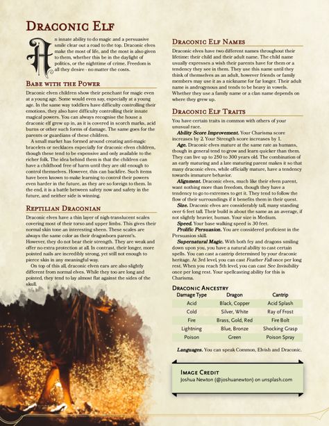 DnD 5e Homebrew — homebrewfromthevoid:  ELVEN HALF-RACES  Homebrew... Dnd Homebrew Elf Race, Dnd Elf Subrace, Dnd Elf Races, Races Dnd 5e, Dnd 5e Homebrew Dragonborn, Dnd Half Dragonborn, Types Of Fantasy Races, Dnd Subclasses 5e, Elf Subraces Dnd