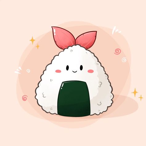 How To Draw a Cute Onigiri, Japanese rice ball. Youtube tutorials link in bio. . Follow @draw.with.michelle for more cute drawing ideas in Procreate. . #drawwithmichelle #drawcutethings #drawing #draw #howto #cute #youtubechannel #tutorial #easy #simple #fun #drawings #cutethings #Procreate #ipad #onigiri #riceball #food #japanesericeball #japanese #rice #shrimp #seaweed #digitalart #kawaii Rice Ball Drawing, Rice Drawing Easy, Kimbap Drawing, Onigiri Drawing, Japanese Food Drawing, Meyoco Art, Food Drawing Easy, Cute Japanese Cartoon, Cute Onigiri