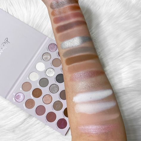 swatches of the @colourpopco stone cold fox palette 🦊 code 'KATRINA' to save 10% off! click for more swatches, tutorial & review! Colourpop Stone Cold Fox Palette, Eye Pallet, Fox Makeup, Hooded Eyelids, Pencil Sharpeners, Stone Fox, Brush Roll, Stone Cold Fox, Makeup Swatches