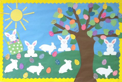 Easter is fast approaching and it's time to start planning how you're going to decorate your classroom! Here is a list of 10 good Easter bulletin board ideas to get the kiddos involved! Easter Bulletin Board Ideas, Easter Classroom Decorations, Easter Bulletin Board, April Bulletin Boards, Easter Bulletin Boards, Easter Classroom, Spring Bulletin, Spring Bulletin Boards, Easter Door Decor