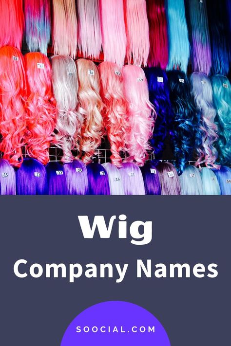 Wig Business Names, Wig Business Names Ideas, Cute Business Names, Wig Business, Company Name Ideas, New Business Names, Spanish Names, Wig Companies, Names Ideas