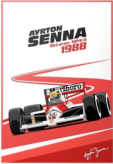 Senna Poster, F1 Poster Design, Senna Mclaren, Vintage Racing Poster, Aryton Senna, Grand Prix Posters, Motorsport Art, F1 Wallpaper Hd, Formula 1 Car Racing