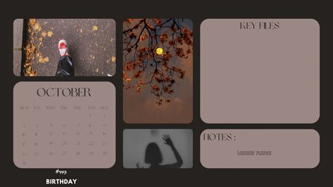 #october #octoberwallpaper #autumn #scorpio #octoberbirthday #birthday #libra #fall #leaves #desktop wallpaper #wallpaper #desktop October 2023 Desktop Wallpaper, October Desktop Wallpaper, Apple Layout, Playlist Pfp, Desktop Wallpaper Fall, Macbook Wallpapers, October Wallpaper, October Calendar, Wallpaper Fall