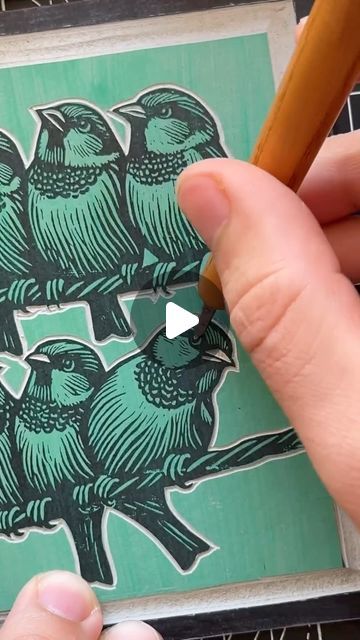 Hello, Print Friend on Instagram: "Love this sweet process video by @hallyandchristyprints 🖤 that precise carving! So satisfying #print #printmaking #contemporaryprintmaking #printmaker #printstudio #reliefcarving #woodcut #woodblock #linocut" Contemporary Printmaking, Woodcut Printing, Woodblock Printmaking, Screen Block, Lino Prints, Linocut Art, Woodcuts Prints, So Satisfying, February 15