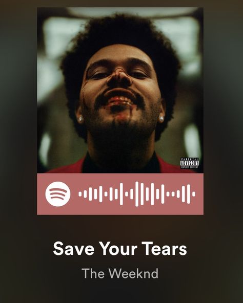 Spotify Codes The Weeknd, Save Your Tears, Spotify Codes, Musica Spotify, The Weeknd Songs, The Weeknd Poster, Spotify Code, Boogie Woogie, Music Design