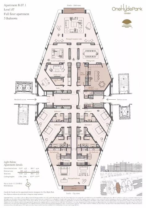 London Penthouse, Parking Plan, One Hyde Park, Office Floor Plan, Hotel Floor Plan, Apartment Floor, Hotel Floor, Floor Apartment, Apartment Floor Plan