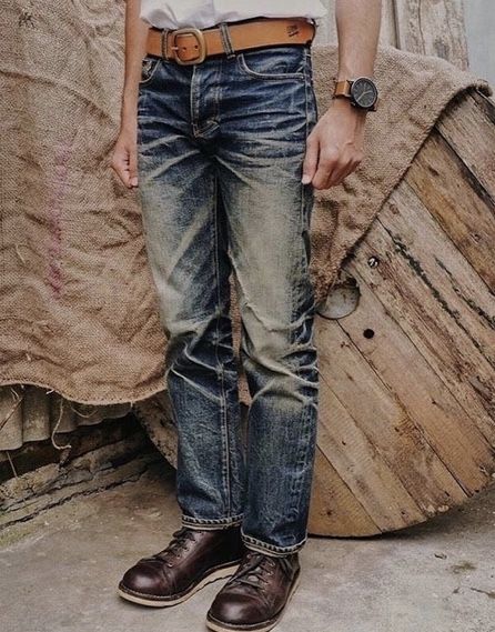 Boy Haircuts Long, Raw Denim Jeans, Custom Sneakers Diy, Denim Jeans Fashion, Denim Inspiration, Denim Wear, Hot Jeans, Faded Denim, Selvedge Denim