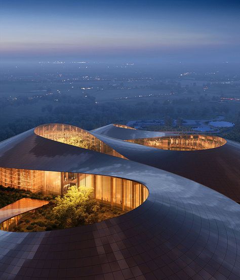 Georgetown Kentucky, Big Architects, Kentucky Bourbon Trail, Bjarke Ingels Group, Whiskey Distillery, Bjarke Ingels, Parametric Architecture, Big Design, Roof Design