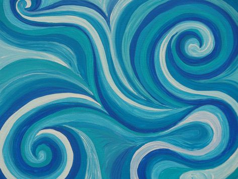 swirls | Michelle Anderson Art Swirls Painting, Water Swirl, Surfer Art, Waves Abstract, Water Abstract, Abstract Ocean, Colors Inspiration, Water Drawing, Paintings Art Prints