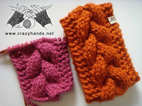 Chunky Knitted Headband Free Pattern, Knitted Headband Free Pattern Chunky, Chunky Knit Headband Free, Braided Knit Headband Pattern, Cable Knit Headband Pattern, Knit A Headband, Chunky Cable Knit Headband, Winter Accesories, Knotting Patterns