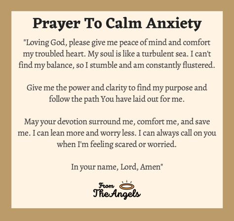 Prayer For Mental Health, Prayer For Health, Feeling Scared, Doctor Appointment, Prayer For You, Bible Prayers, Prayer Journal, Grandchildren, Peace Of Mind