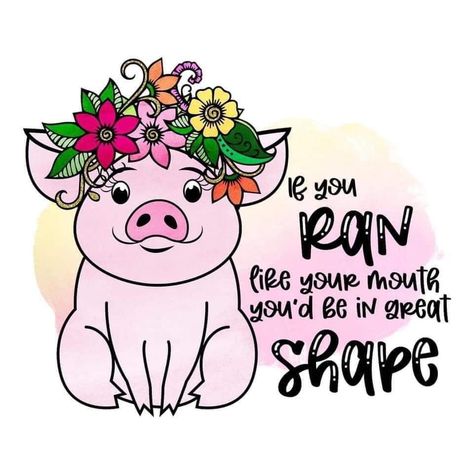 Pig Sayings, Pigs Quote, Pig Pictures, Trend Quote, Funny Pigs, Cow Pictures, Cute Pig, Baby Animals Pictures, Embellished Sweaters