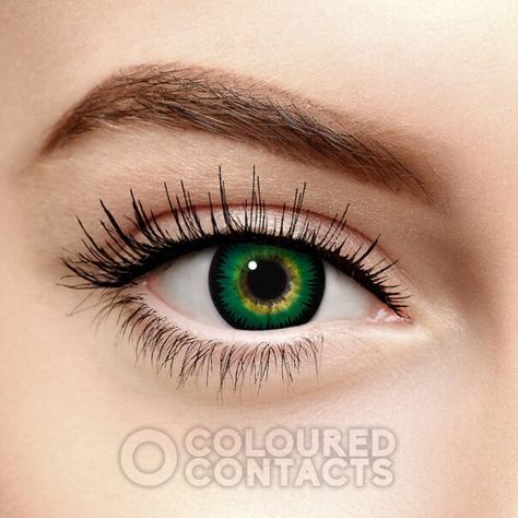 Prescription Costume Contacts, Zombie Halloween, Horror Lens Wolf Costumes, Coloured Contacts, Prescription Contact Lenses, Natural Contact Lenses, Brown Contact Lenses, Green Contacts Lenses, Green Colored Contacts, Change Your Eye Color, Hazel Color