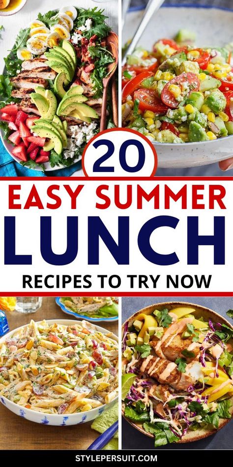 Summer is the perfect time to enjoy light, refreshing, and healthy meals that are easy to prepare and packed with nutrients. Here are over 20 delightful summer lunch ideas that will keep you cool and energized during the hot months. Easy Lunch Hosting Ideas, Pool Lunch Ideas For Adults, Light Lunches For Summer, Hosting Lunch Ideas Meals, Summertime Lunch Ideas, Lunch Ideas For Friends Over, Poolside Lunch Ideas, Summer Lunch Ideas For Guests, Pool Lunch Ideas