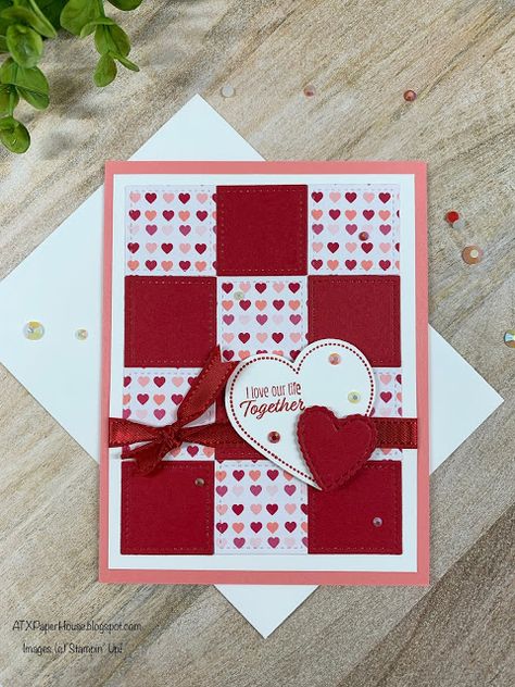 Stampin Up Valentines Day Cards, Valentine Cards To Make, Stampin Up Valentine Cards, Valentines Day Cards Handmade, Secret Sister, Valentine Love Cards, Stampin Pretty, Valentine Cards Handmade, Card Crafts