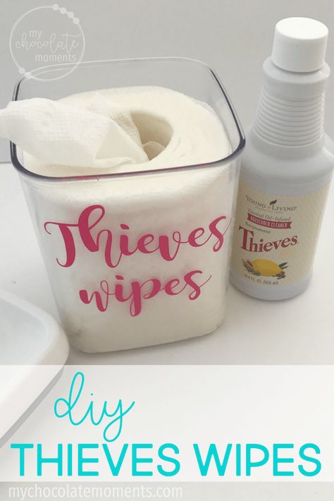 Diy Thieves, Wipes Diy, Nontoxic Cleaning, Yl Oils, Deep Cleaning Tips, Natural Cleaning, Young Living Oils, Diy Essential Oils, Cleaners Homemade