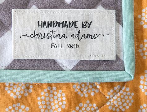 Quilt Tags, Custom Quilt Labels, Custom Fabric Labels, Knitting Labels, Quilter Gifts, Sewing Labels, Flannel Quilts, Weighted Blankets, Labels Diy