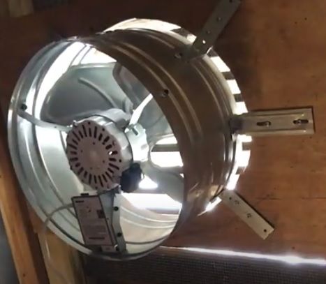 Attic Fans Diy, Attic Fan Ideas, Attic Fan Cover Ideas, Attic Exhaust Fan, Garage Attic Storage, Diy Air Purifier, Bathroom Ventilation Fan, House Ventilation, Air Conditioner Maintenance