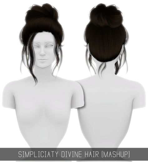 Simpliciaty: Divine hair retextured  - Sims 4 Hairs - http://sims4hairs.com/simpliciaty-divine-hair-retextured/ Die Sims 4, The Sims 4 Pc, Pelo Sims, Sims 4 Game Mods, Sims 4 Cc Folder, Sims 4 Gameplay, Sims 4 Teen, The Sims 4 Download, Sims 4 Toddler