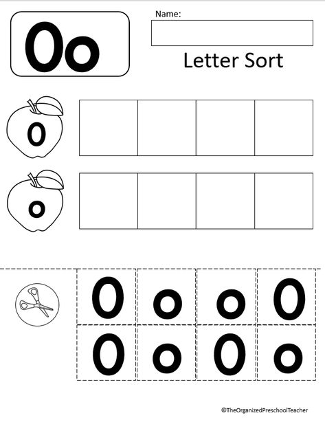 letter of the week bundle Letter O Worksheets Preschool, Alphabet Curriculum, Alphabet Letter Activities, Phonics Worksheets Free, Letter Sort, Alphabet Kindergarten, Preschool Planning, Alphabet Worksheets Preschool, Learning Abc