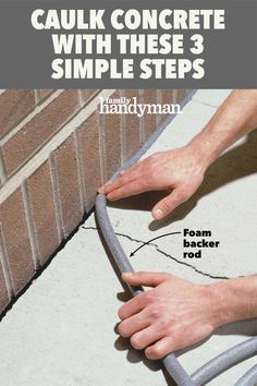 Concrete Cracks, Repair Cracked Concrete, Concrete Repair Products, Brick Projects, Casa Clean, The Family Handyman, Home Fix, Family Handyman, Diy Home Repair