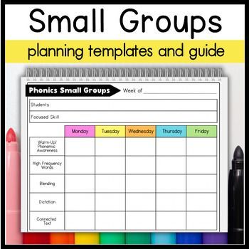 Small Group Planning Templates Digital and Editable Small Group Planner, Small Group Planning Template, Small Group Planning, Guided Reading Template, Student Daily Planner, Templates Black, Preschool Lesson Plan Template, Free Planner Templates, Self Contained Classroom